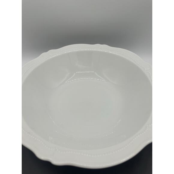 Hutschenreuther Vikroria Weis White Scalloped Bavaria Serving Vegetable Bowl 10” - Picture 2 of 7